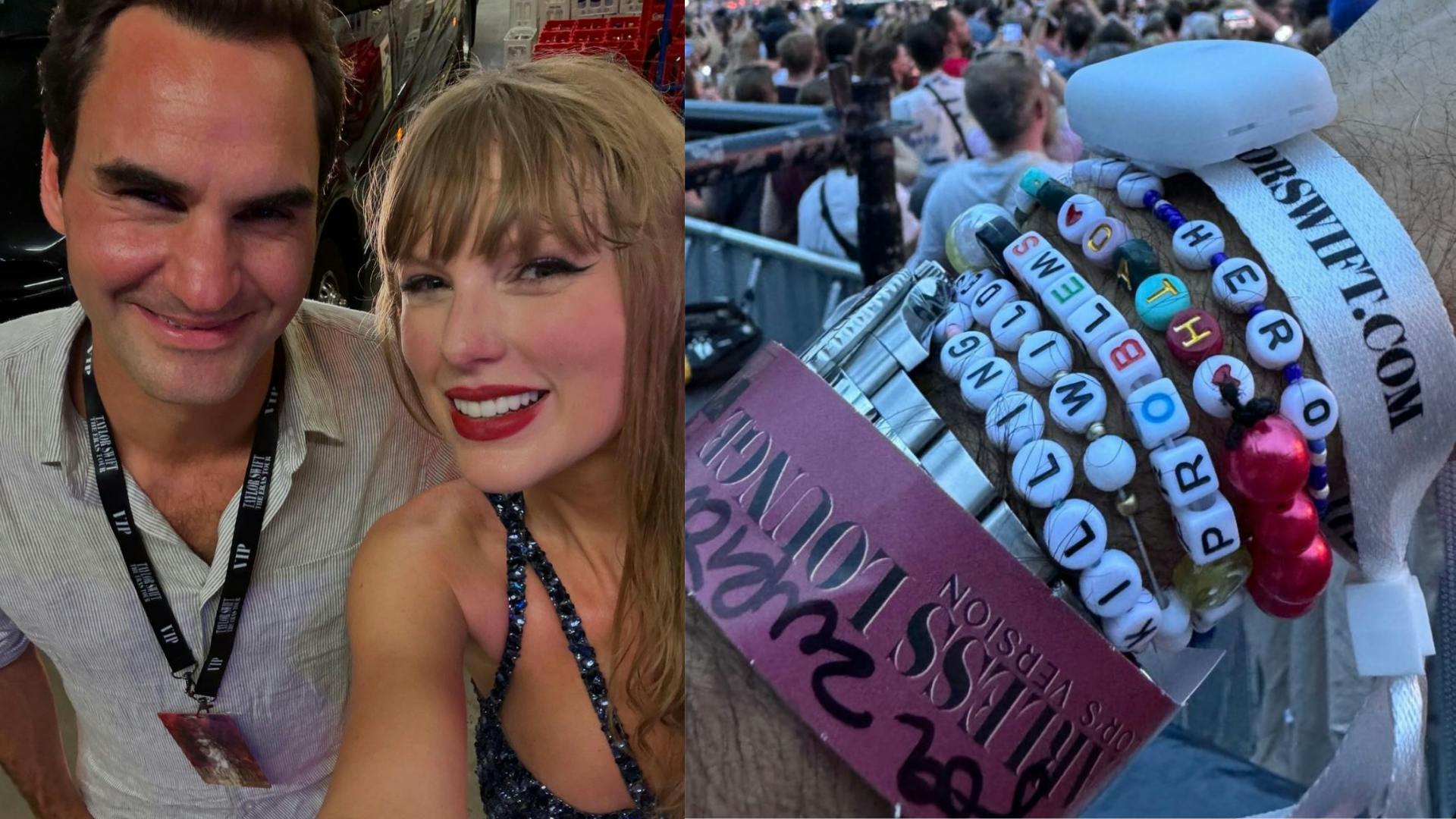 In his Swiftie Era: Tennis legend Roger Federer watches Taylor Swift’s “The Eras Tour” concert
